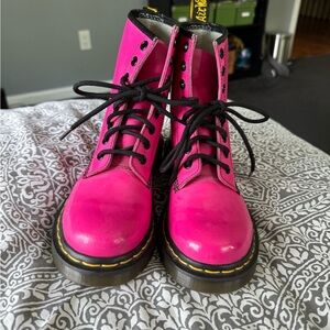 Pink patent leather Dr martens